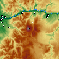 Nearby Forecast Locations - Mount Hood - Kaart