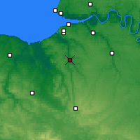 Nearby Forecast Locations - Lisieux - Kaart