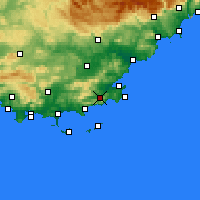 Nearby Forecast Locations - La Môle - Kaart