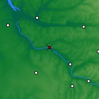 Nearby Forecast Locations - La Réole - Kaart