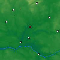 Nearby Forecast Locations - Précigné - Kaart