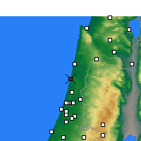 Nearby Forecast Locations - Netanja - Kaart