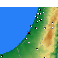 Nearby Forecast Locations - Asjkelon - Kaart