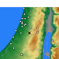 Nearby Forecast Locations - Bet Shemesh - Kaart