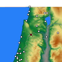 Nearby Forecast Locations - Umm al-Fahm - Kaart