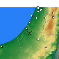 Nearby Forecast Locations - Netivot - Kaart
