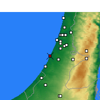 Nearby Forecast Locations - Asjdod - Kaart