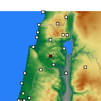Nearby Forecast Locations - Nazareth - Kaart