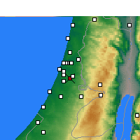 Nearby Forecast Locations - Ramla - Kaart