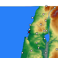 Nearby Forecast Locations - Akko - Kaart