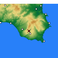 Nearby Forecast Locations - Ragusa - Kaart