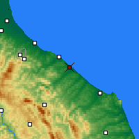 Nearby Forecast Locations - Fano - Kaart
