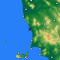 Nearby Forecast Locations - Marina de Cecina - Kaart