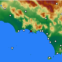 Nearby Forecast Locations - Sperlonga - Kaart