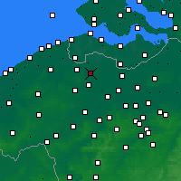Nearby Forecast Locations - Eeklo - Kaart