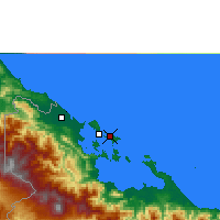 Nearby Forecast Locations - Bocas del Toro - Kaart