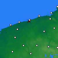 Nearby Forecast Locations - Kołobrzeg - Kaart