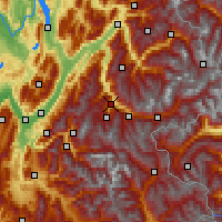 Nearby Forecast Locations - Saint-Jean-de-Maurienne - Kaart