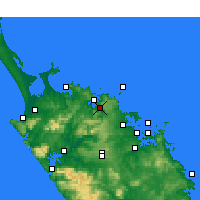 Nearby Forecast Locations - Kaeo - Kaart