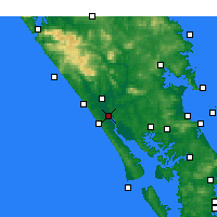 Nearby Forecast Locations - Te Kōpuru - Kaart