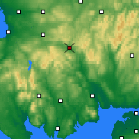 Nearby Forecast Locations - Sanquhar - Kaart
