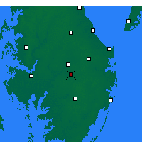 Nearby Forecast Locations - Laurel - Kaart