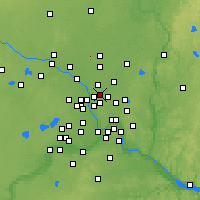 Nearby Forecast Locations - Mounds View - Kaart