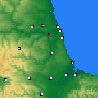 Nearby Forecast Locations - Gateshead - Kaart