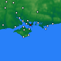 Nearby Forecast Locations - Gosport - Kaart