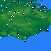 Nearby Forecast Locations - Royal Tunbridge Wells - Kaart