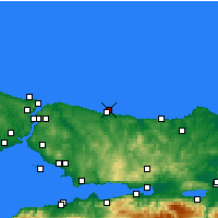 Nearby Forecast Locations - Şile - Kaart