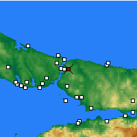 Nearby Forecast Locations - Ümraniye - Kaart