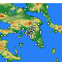 Nearby Forecast Locations - Zografou - Kaart