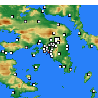Nearby Forecast Locations - Phalerum - Kaart