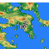 Nearby Forecast Locations - Galatsi - Kaart
