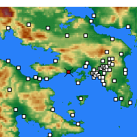 Nearby Forecast Locations - Megara - Kaart
