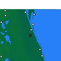 Nearby Forecast Locations - Palm Bay - Kaart