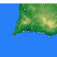 Nearby Forecast Locations - Portimão - Kaart
