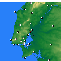 Nearby Forecast Locations - Vila Franca de Xira - Kaart