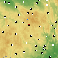 Nearby Forecast Locations - Žďár nad Sázavou - Kaart