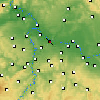 Nearby Forecast Locations - Brandýs nad Labem-Stará Boleslav - Kaart