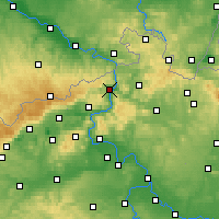 Nearby Forecast Locations - Děčín - Kaart