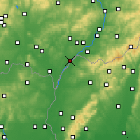 Nearby Forecast Locations - Hodonín - Kaart