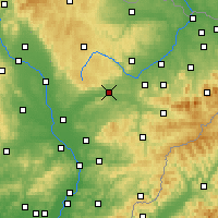 Nearby Forecast Locations - Hranice - Kaart