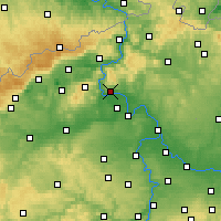 Nearby Forecast Locations - Litoměřice - Kaart