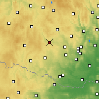 Nearby Forecast Locations - Třebíč - Kaart