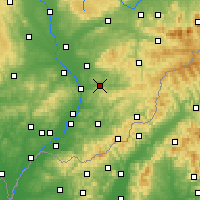 Nearby Forecast Locations - Zlín - Kaart