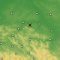 Nearby Forecast Locations - Łańcut - Kaart