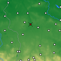 Nearby Forecast Locations - Żagań - Kaart
