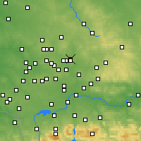 Nearby Forecast Locations - Dąbrowa Górnicza - Kaart